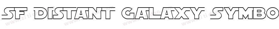 SF Distant Galaxy Symbols Italic字体转换